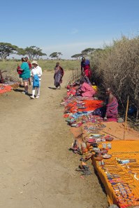 The market at the Masai village