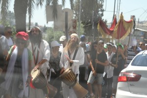 A number of young men have their bar-mitzvah celebrations at the wall. 