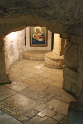 A section of the Milk Grotto.