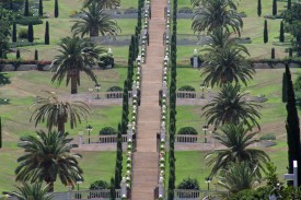 A section of the Baha'i Gardens in Haifa.